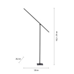 407-18 PURE-GRAFO LAMPA PODŁOGOWA CZARNY