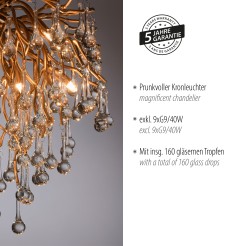 8091-11 ICICLE LAMPA SUFITOWA MOSIĄDZ