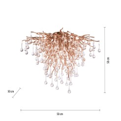 8091-11 ICICLE LAMPA SUFITOWA MOSIĄDZ