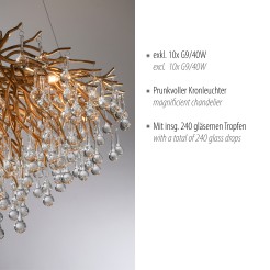 2192-11 ICICLE LAMPA WISZĄCA MOSIĄDZ