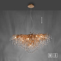 2192-11 ICICLE LAMPA WISZĄCA MOSIĄDZ