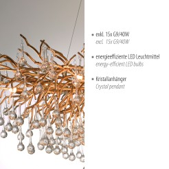 2031-11 ICICLE LAMPA WISZĄCA MOSIĄDZ