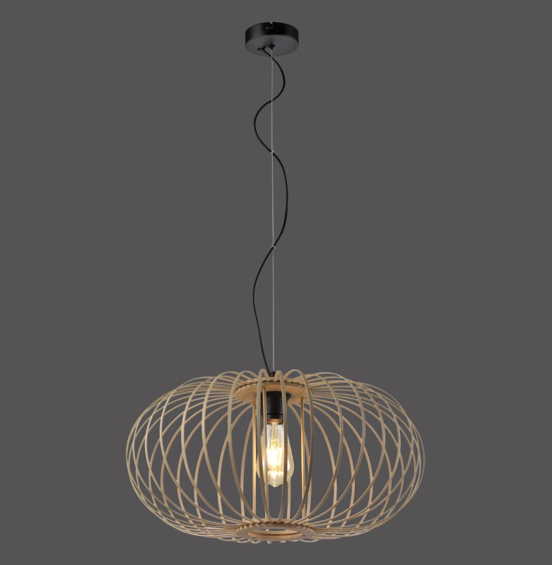11409-79 RACOON LAMPA WISZĄCA NATURALNE DREWNO