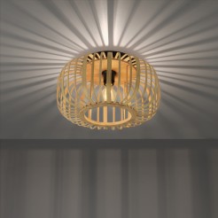 11412-79 RACOON LAMPA SUFITOWA NATURALNE DREWNO