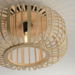 11412-79 RACOON LAMPA SUFITOWA NATURALNE DREWNO