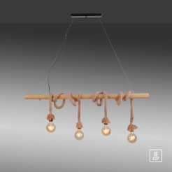 15483-18 ROPE LAMPA WISZĄCA BRĄZOWY