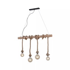 15483-18 ROPE LAMPA WISZĄCA BRĄZOWY