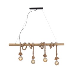 15483-18 ROPE LAMPA WISZĄCA BRĄZOWY
