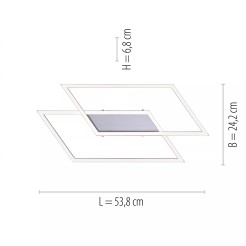 8192-55 INIGO LAMPA SUFITOWA STALOWY