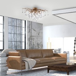 8090-11 ICICLE LAMPA SUFITOWA MOSIĄDZ