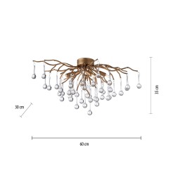 8090-11 ICICLE LAMPA SUFITOWA MOSIĄDZ