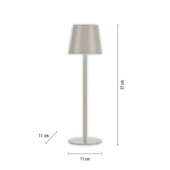 19250-40 EURIA LAMPA STOŁOWA SZARY