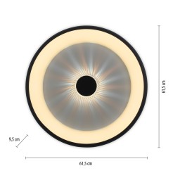 14386-18 VERTIGO LAMPA SUFITOWA CZARNY