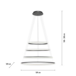 2124-13 TESSARA LAMPA WISZĄCA ANTRACYT