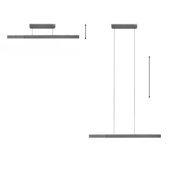 2545-15 PURE-MOTO-RISE LAMPA WISZĄCA SZARY