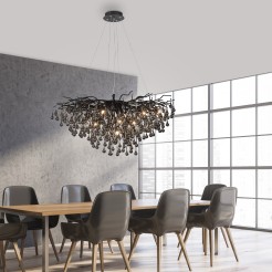 2192-18 ICICLE LAMPA WSZĄCA CZARNY