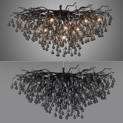 2192-18 ICICLE LAMPA WSZĄCA CZARNY