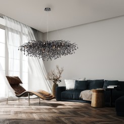 2031-18 ICICLE LAMPA WISZĄCA CZARNY