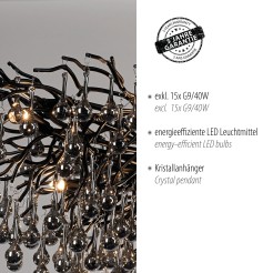 2031-18 ICICLE LAMPA WISZĄCA CZARNY