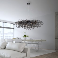 2031-18 ICICLE LAMPA WISZĄCA CZARNY