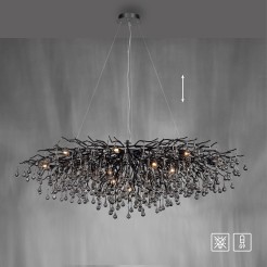 2031-18 ICICLE LAMPA WISZĄCA CZARNY