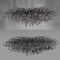 2031-18 ICICLE LAMPA WISZĄCA CZARNY