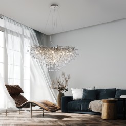 2192-55 ICICLE LAMPA WISZĄCA STALOWY