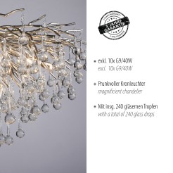 2192-55 ICICLE LAMPA WISZĄCA STALOWY