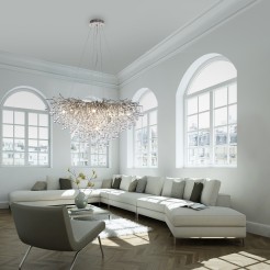 2192-55 ICICLE LAMPA WISZĄCA STALOWY