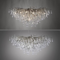2192-55 ICICLE LAMPA WISZĄCA STALOWY