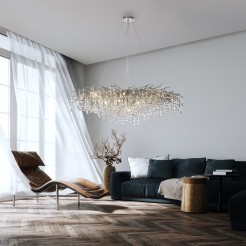 2031-55 ICICLE LAMPA WISZĄCA STALOWY