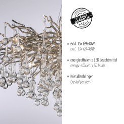 2031-55 ICICLE LAMPA WISZĄCA STALOWY