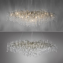 2031-55 ICICLE LAMPA WISZĄCA STALOWY