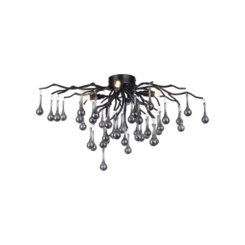8090-18 ICICLE LAMPA SUFITOWA CZARNY