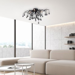 8090-18 ICICLE LAMPA SUFITOWA CZARNY