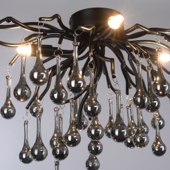 8090-18 ICICLE LAMPA SUFITOWA CZARNY
