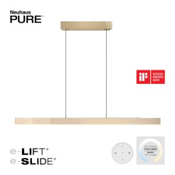 2545-60 PURE-MOTO-RISE LAMPA WISZĄCA MATOWY MOSIĄDZ