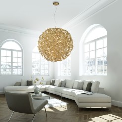 2019-12 SAREA LAMPA WISZĄCA ZŁOTY