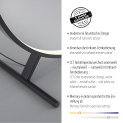 320-18 HULA LAMPA PODŁOGOWA CZARNY