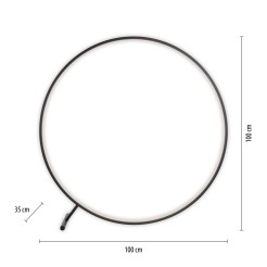 320-18 HULA LAMPA PODŁOGOWA CZARNY