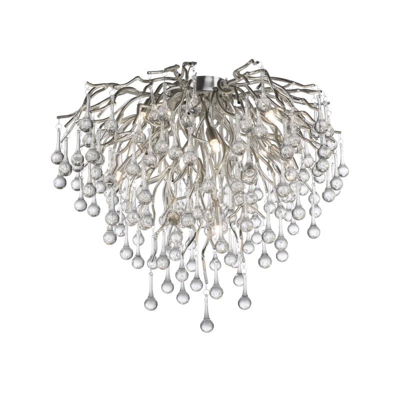 8091-55 ICICLE LAMPA SUFITOWA STALOWY
