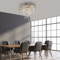 8091-55 ICICLE LAMPA SUFITOWA STALOWY