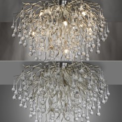 8091-55 ICICLE LAMPA SUFITOWA STALOWY