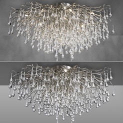 8092-55 ICICLE LAMPA SUFITOWA STALOWY