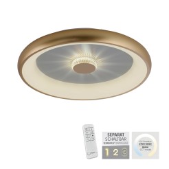 14386-60 VERTIGO LAMPA SUFITOWA MATOWY MOSIĄDZ