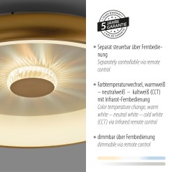 14386-60 VERTIGO LAMPA SUFITOWA MATOWY MOSIĄDZ