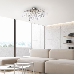 8090-55 ICICLE LAMPA SUFITOWA STALOWY