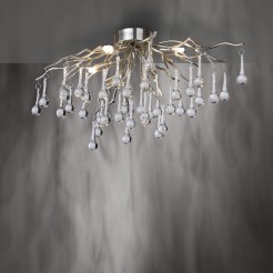 8090-55 ICICLE LAMPA SUFITOWA STALOWY