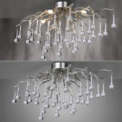 8090-55 ICICLE LAMPA SUFITOWA STALOWY