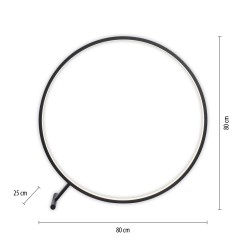319-18 HULA LAMPA PODŁOGOWA CZARNY
